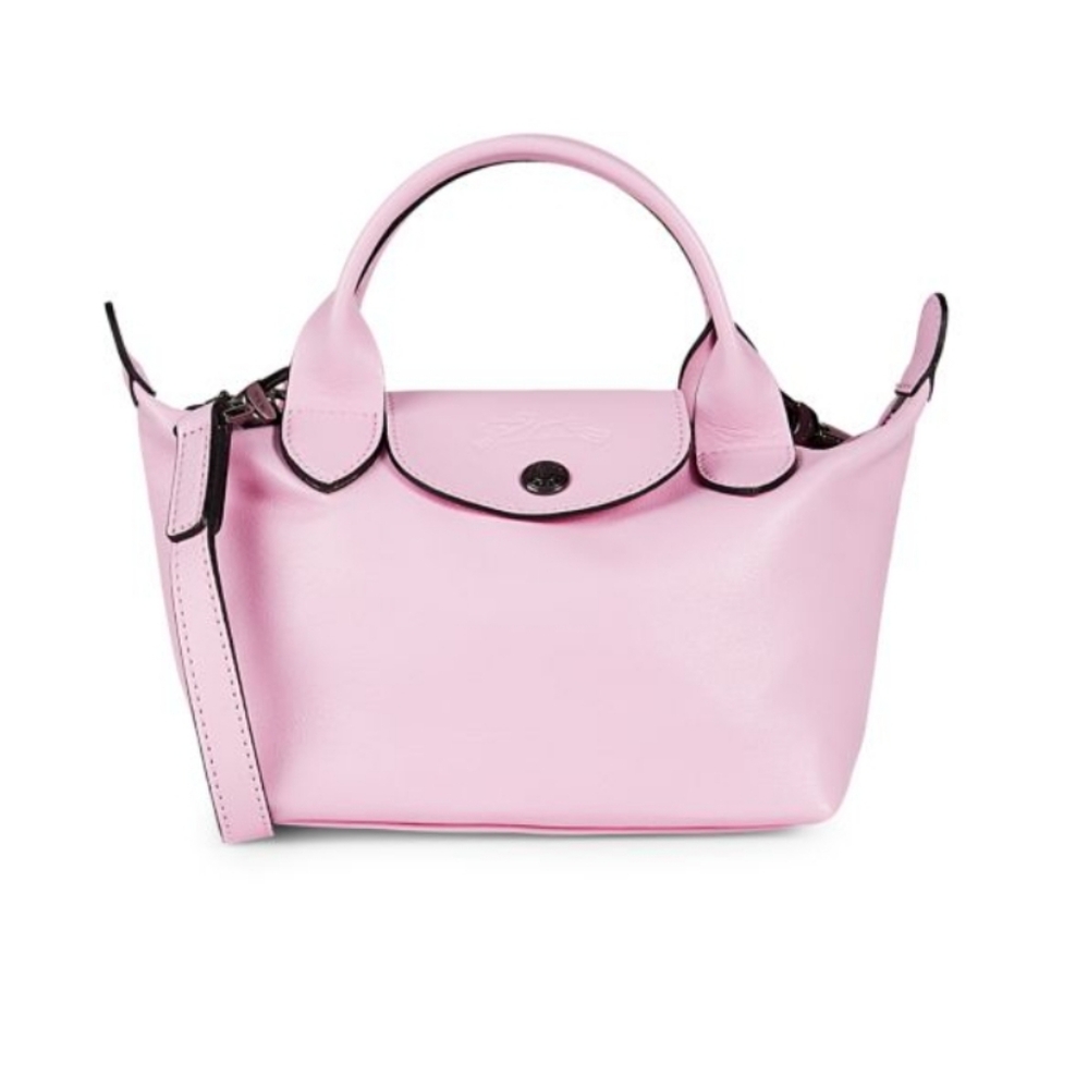 Longchamp Le Pliage Cuir XS Pink Crossbody